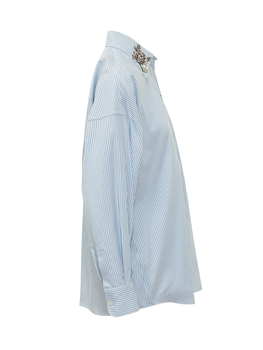 Striped Poplin Shirt