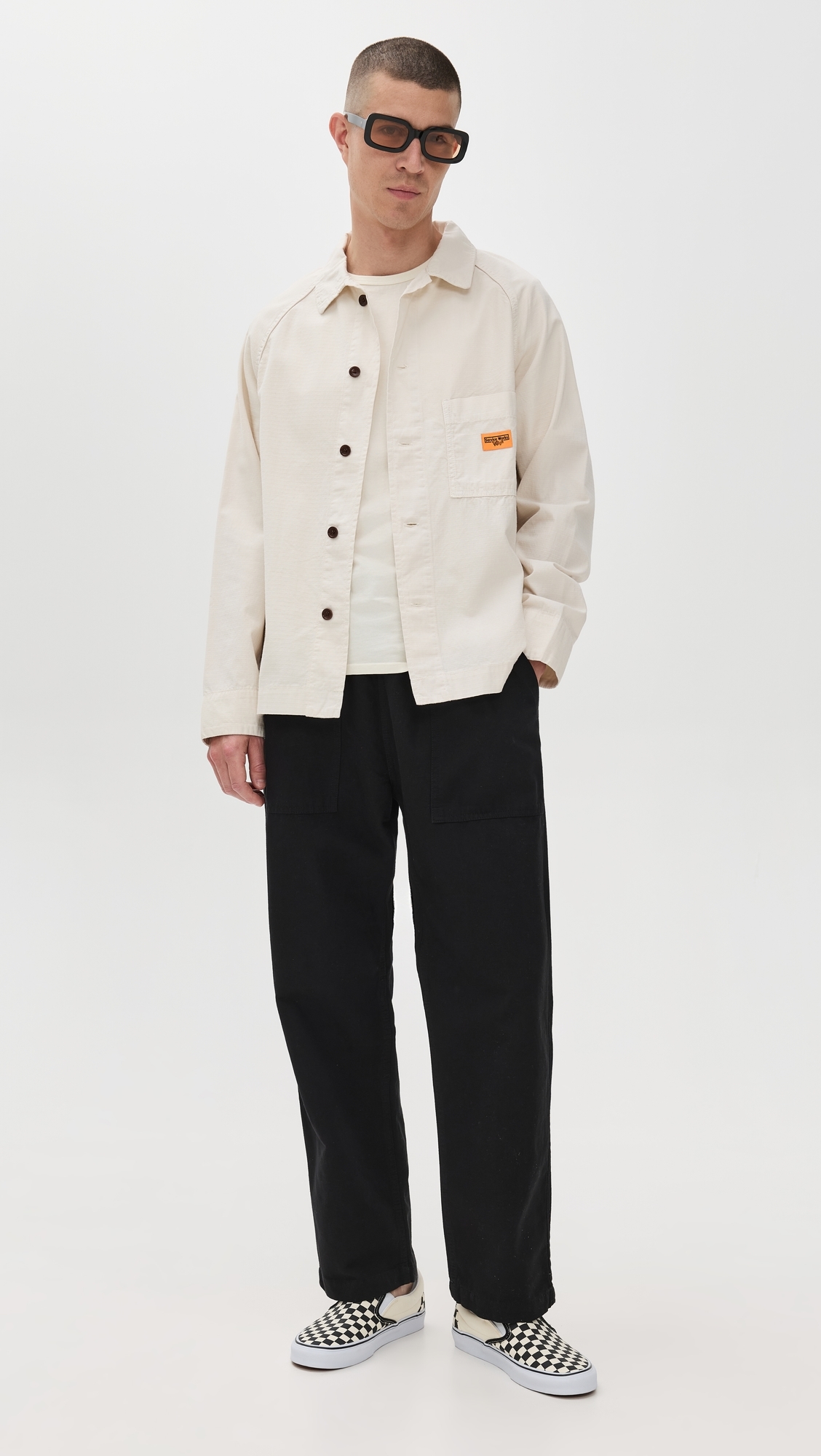 Classic Canvas Chef Pants Black