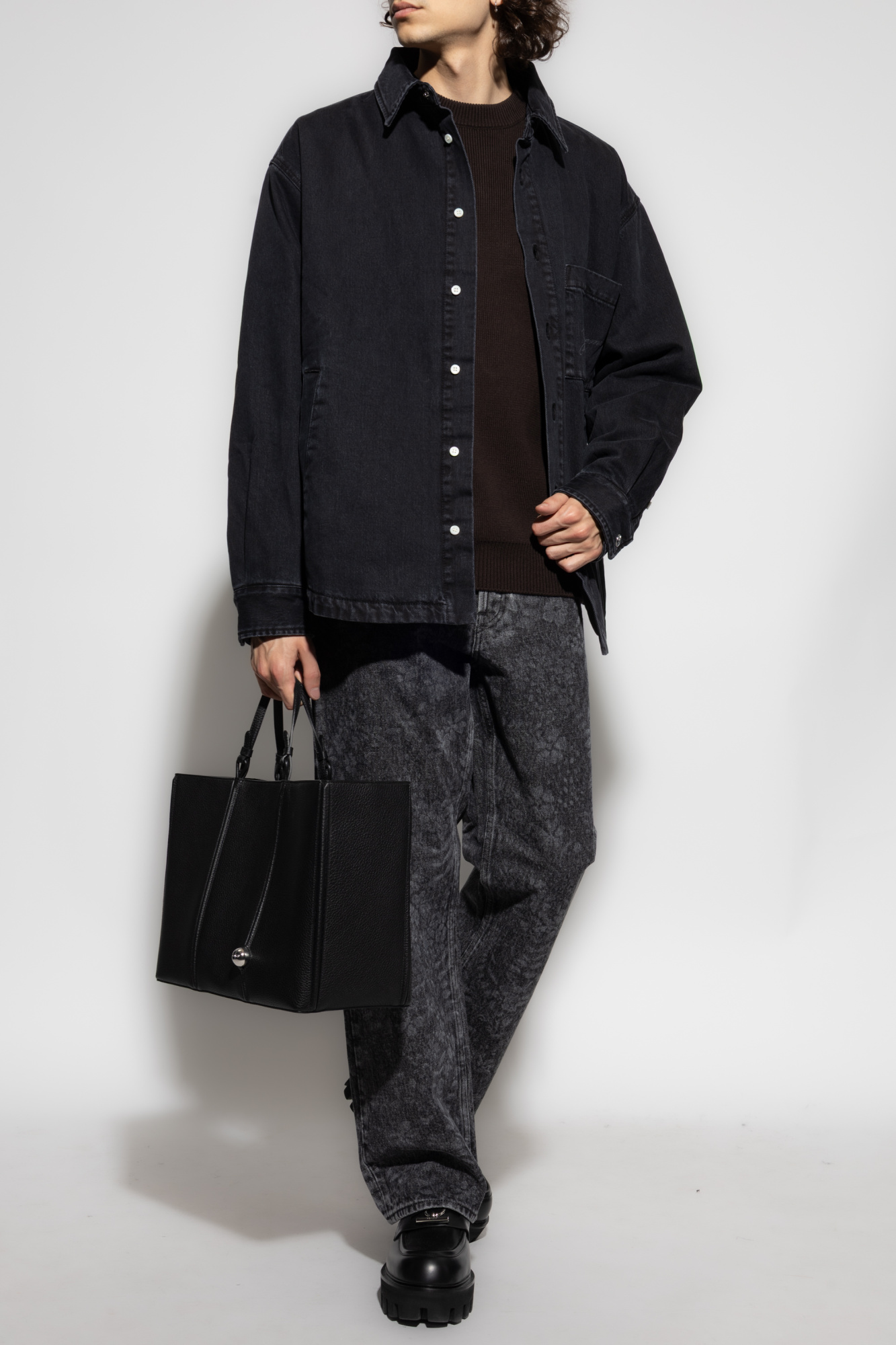 Jeans With Straight Legs, Men's, Grey