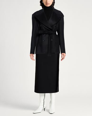 Woman Coat Black Size 0 Virgin Wool