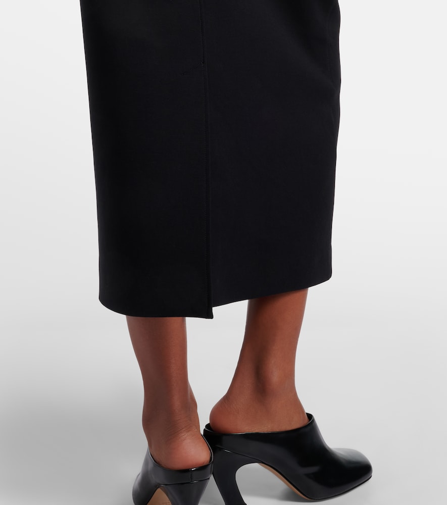 Cadmio cotton-blend midi skirt