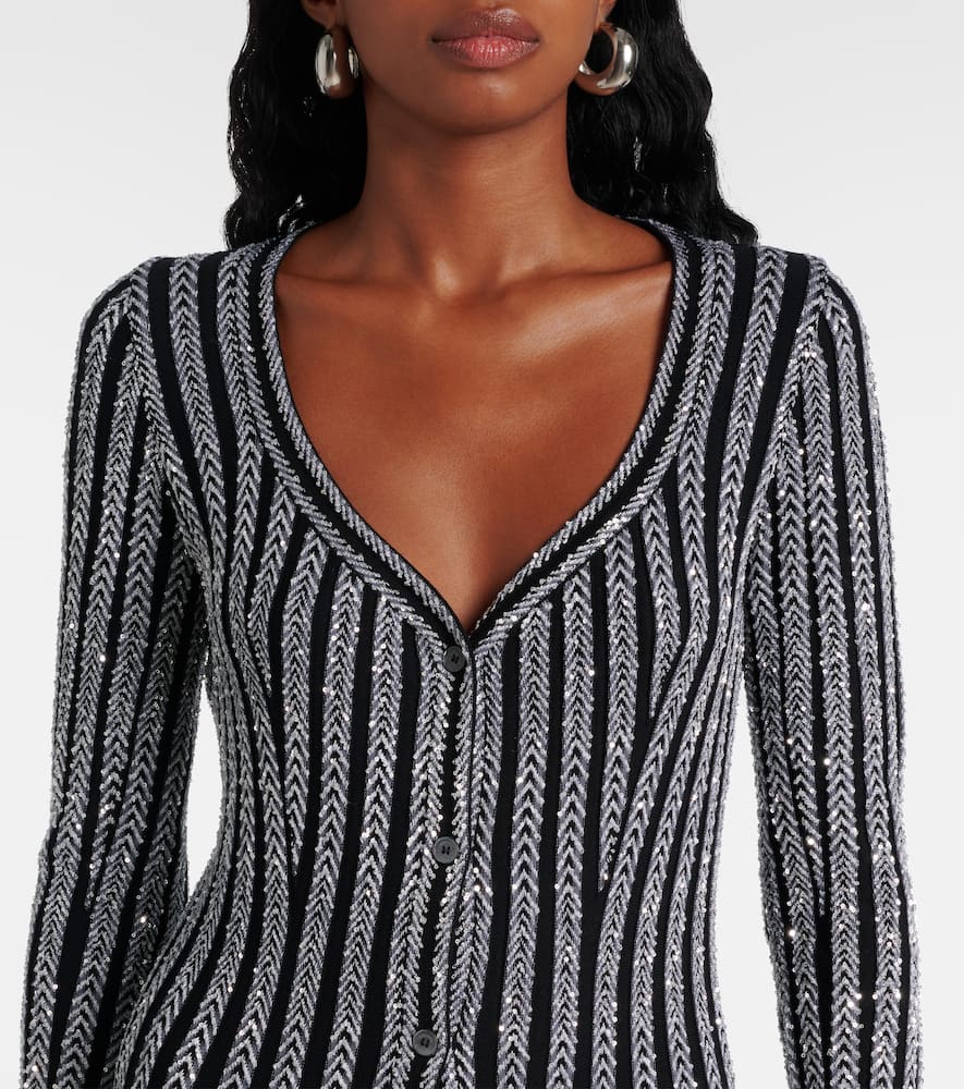 Lamé midi dress