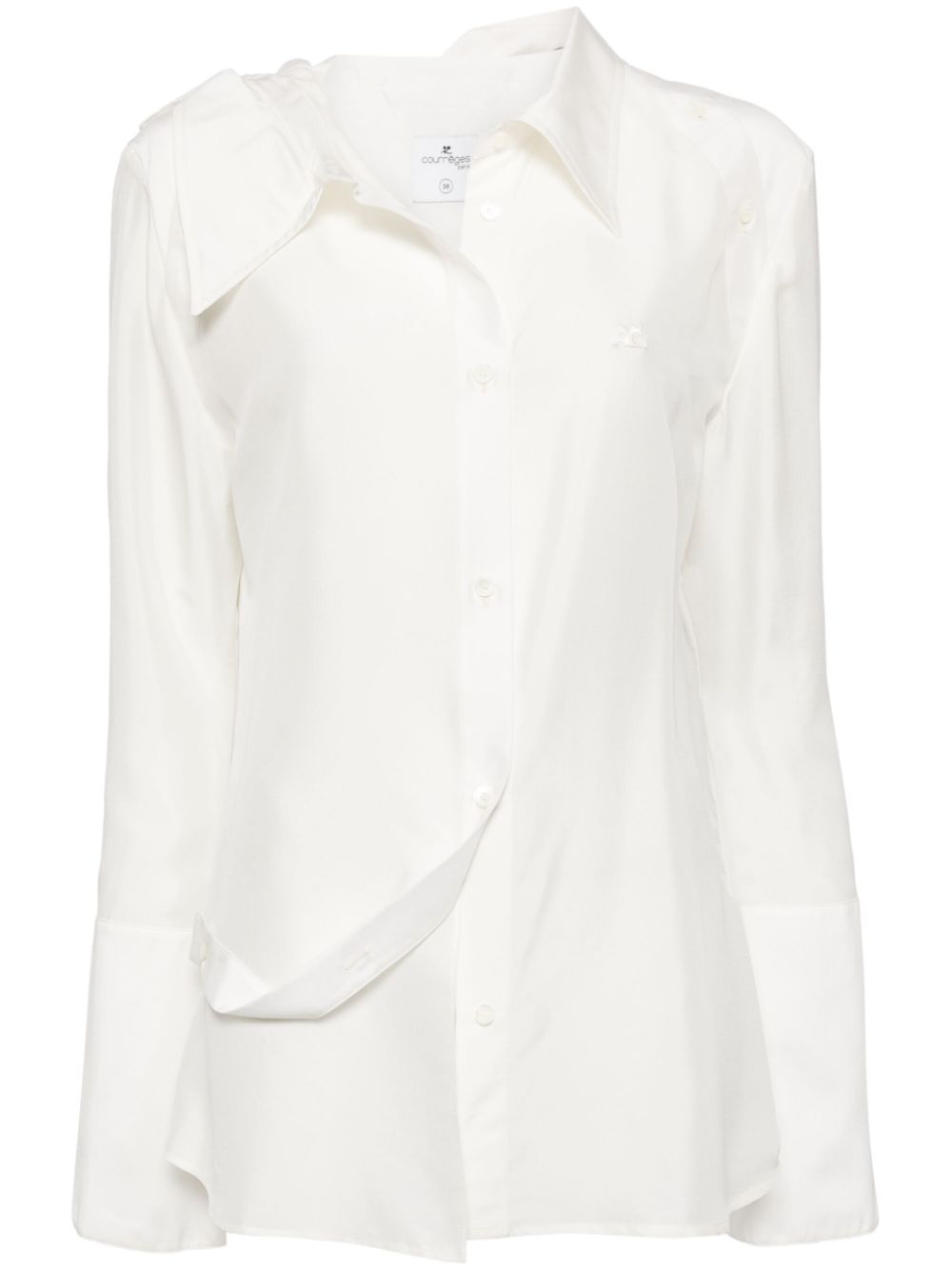 Modular Silk Shirt - White