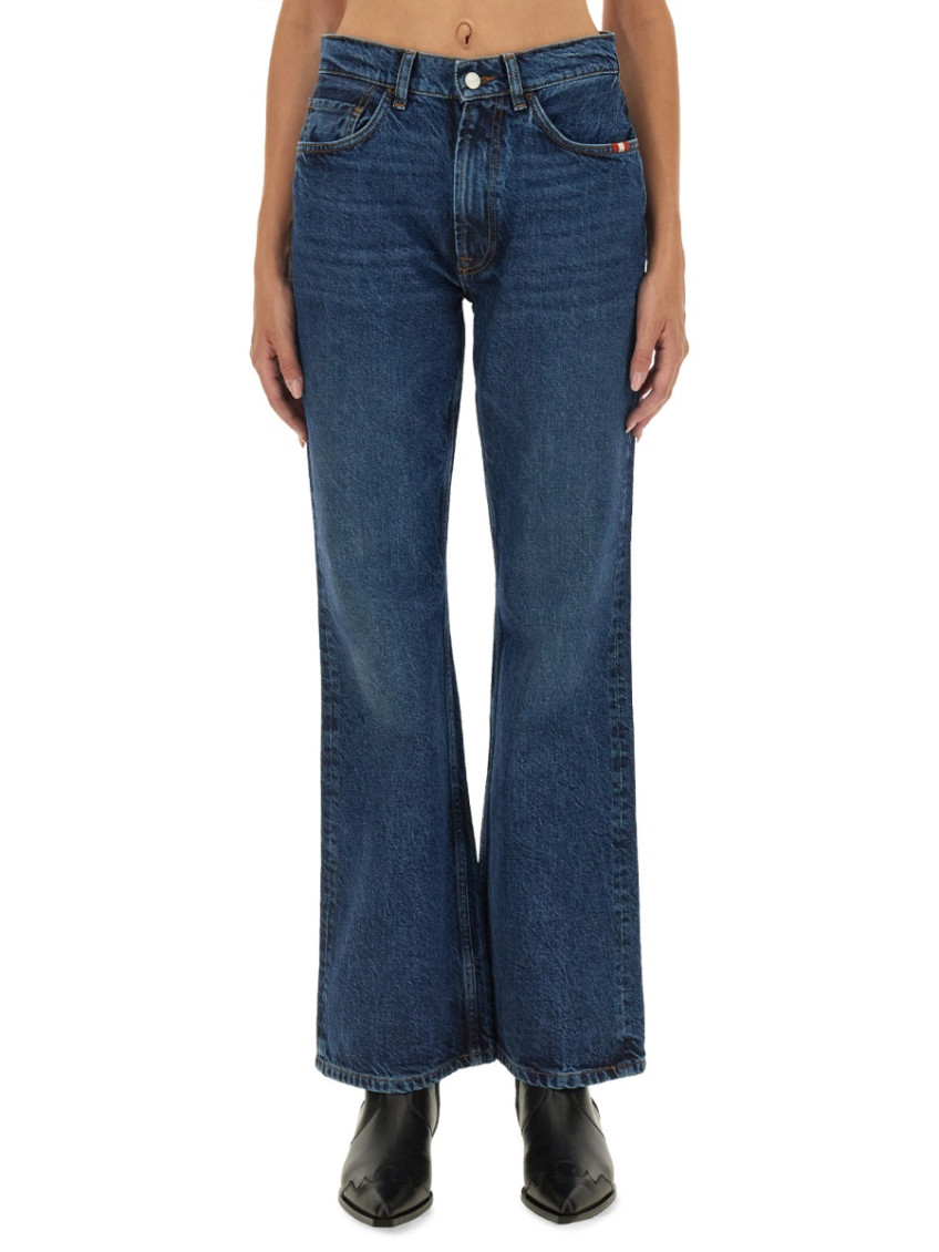 Denim Flared High Rise Jeans