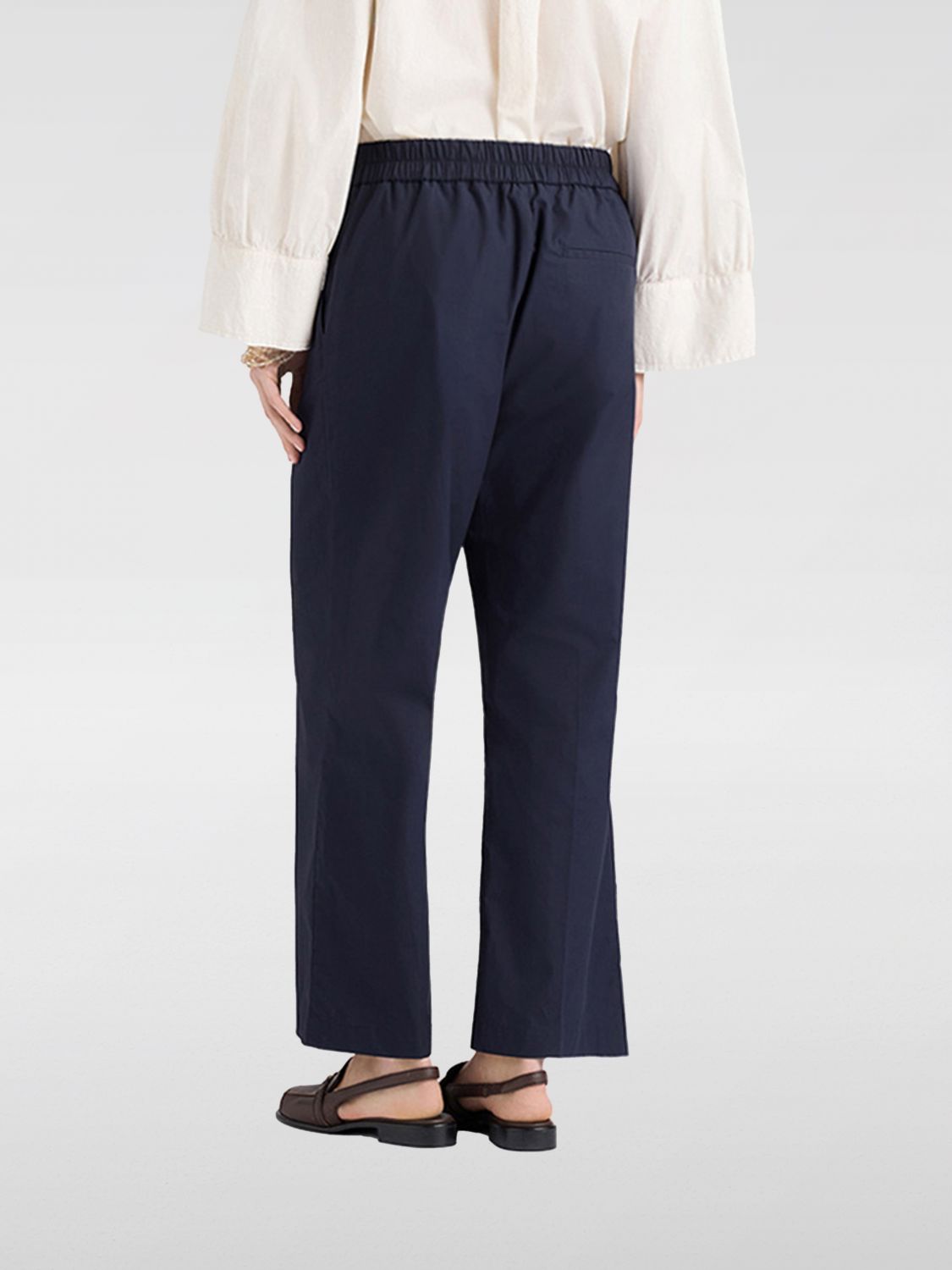 MOMONÌ Pants Woman color Navy