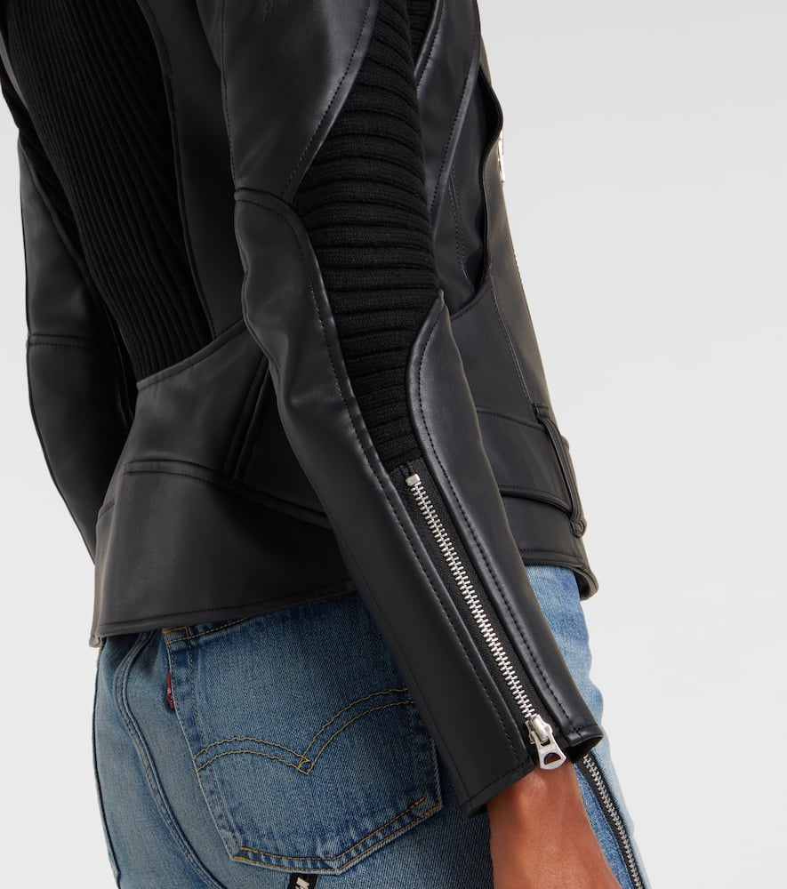 Faux leather jacket