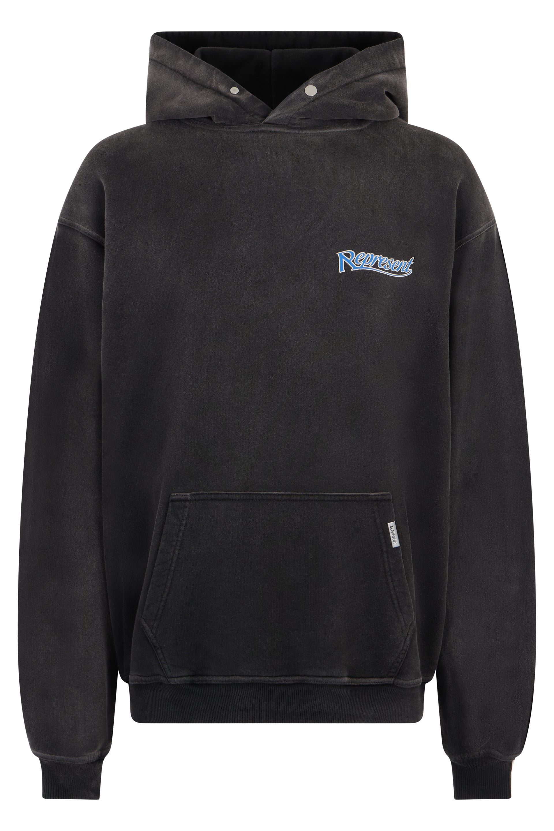Hooded Sweatshirt with Print - Grey