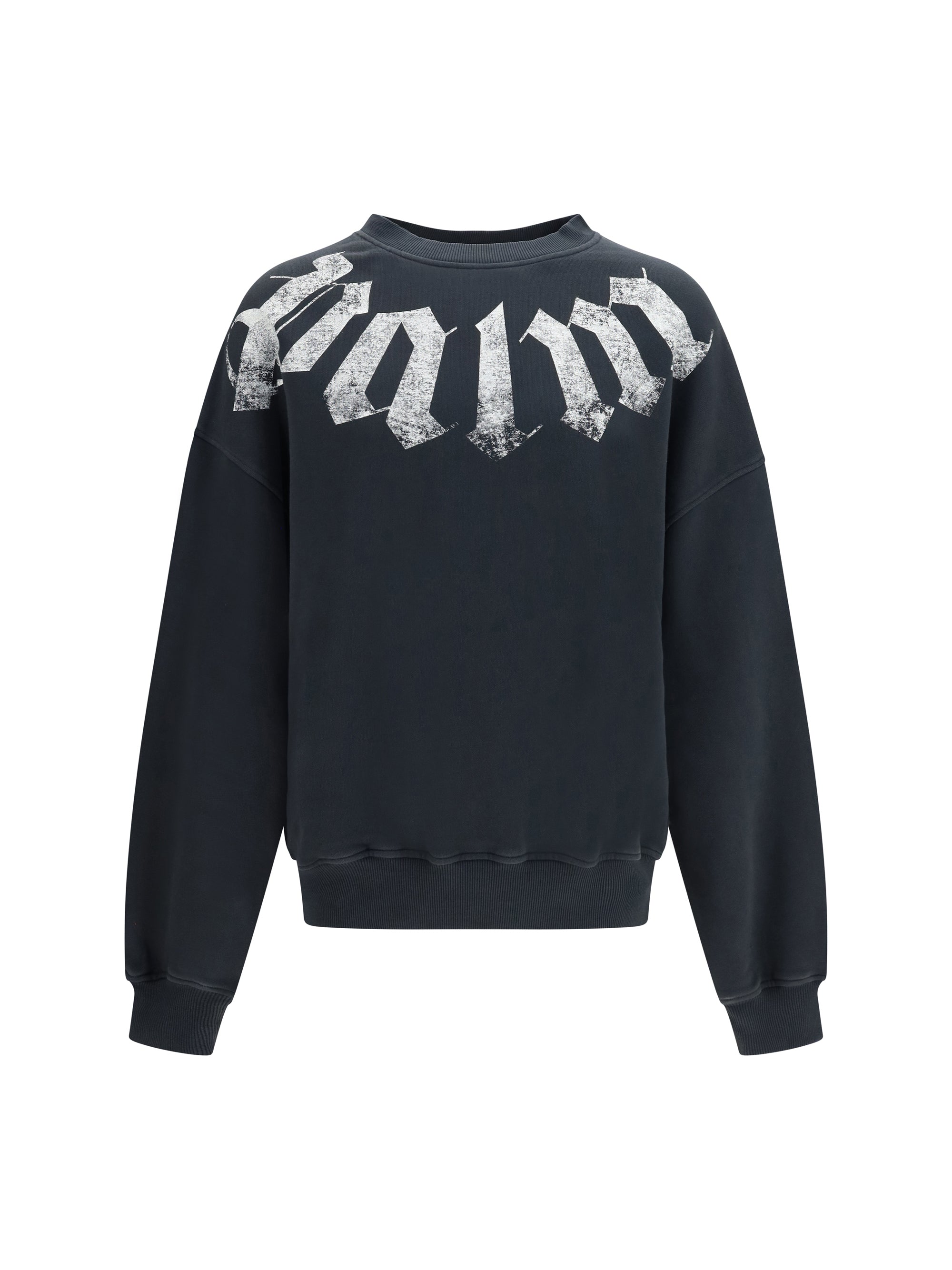 Oversized Logo Sweatshirt — Black