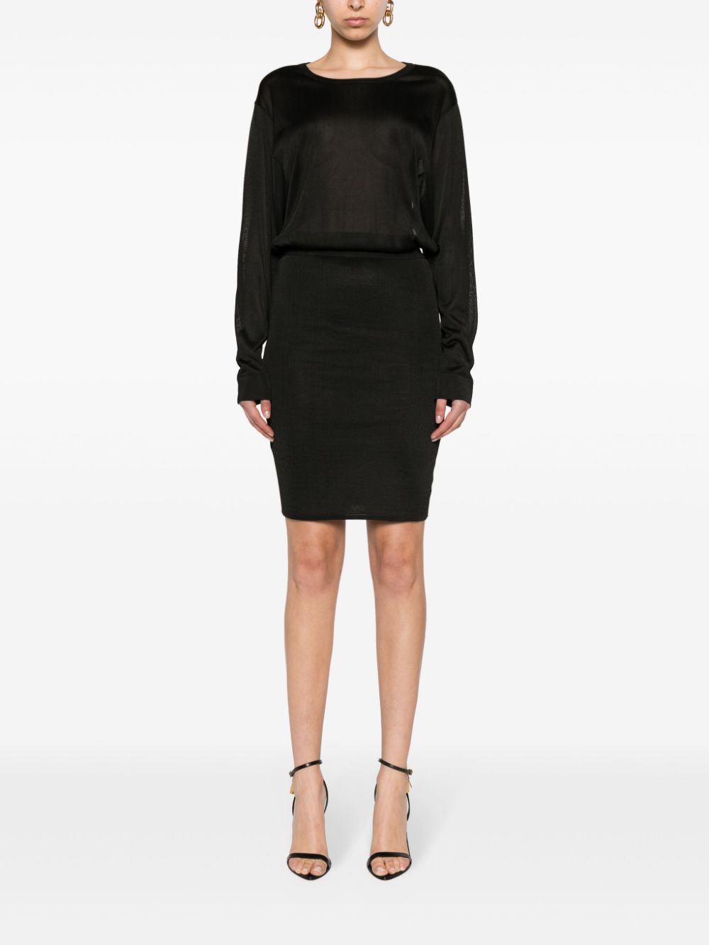 Saint Laurent Open Back Knitted Dre
