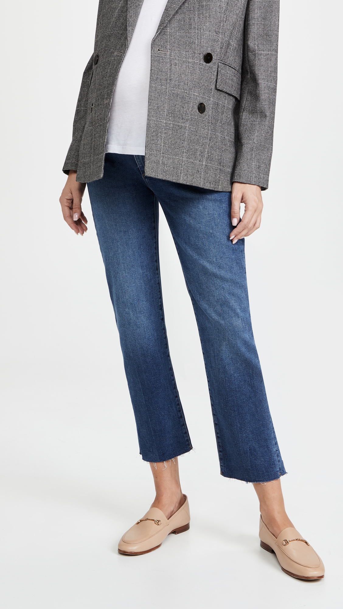 Patti Straight Maternity Ankle Jeans Seaborn Raw