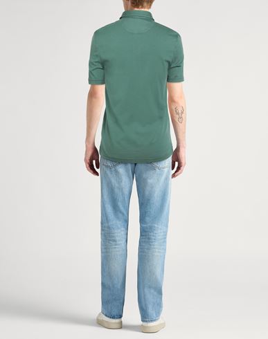 Man Polo shirt Green Size 36 Organic cotton