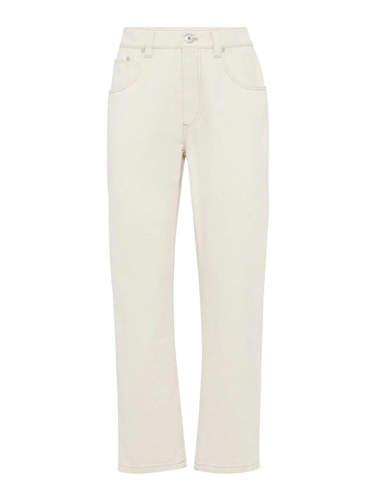 Straight-leg jeans - White