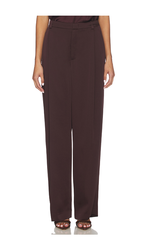 Vince Mid Rise Wide Leg Pleated Trouser in Fig. 2 also