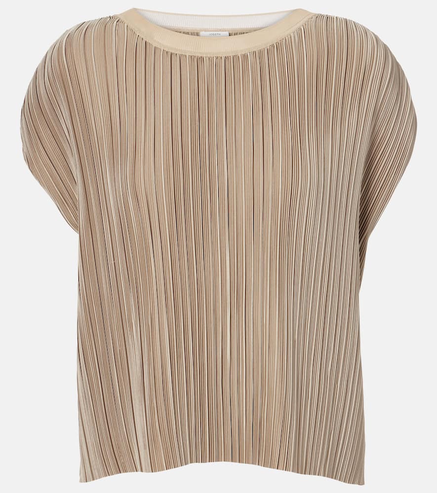 Cedre plissé satin top