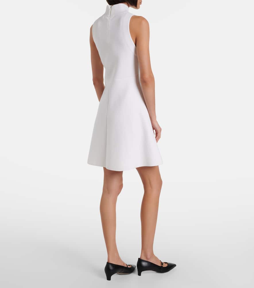 Sharp Ambition wool-blend minidress
