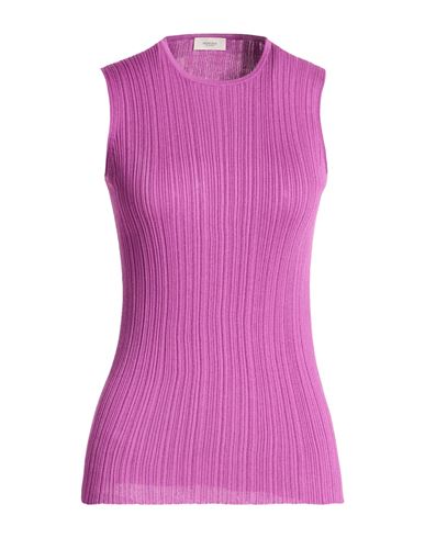 Woman Sweater Mauve Size M Silk, Paper