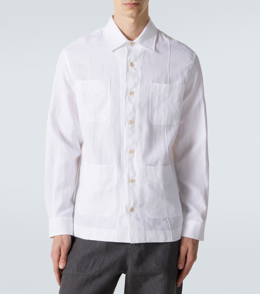 Hemp, linen, and cotton shirt