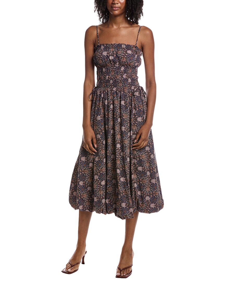 Current/Elliott Square Neck Midi Dress