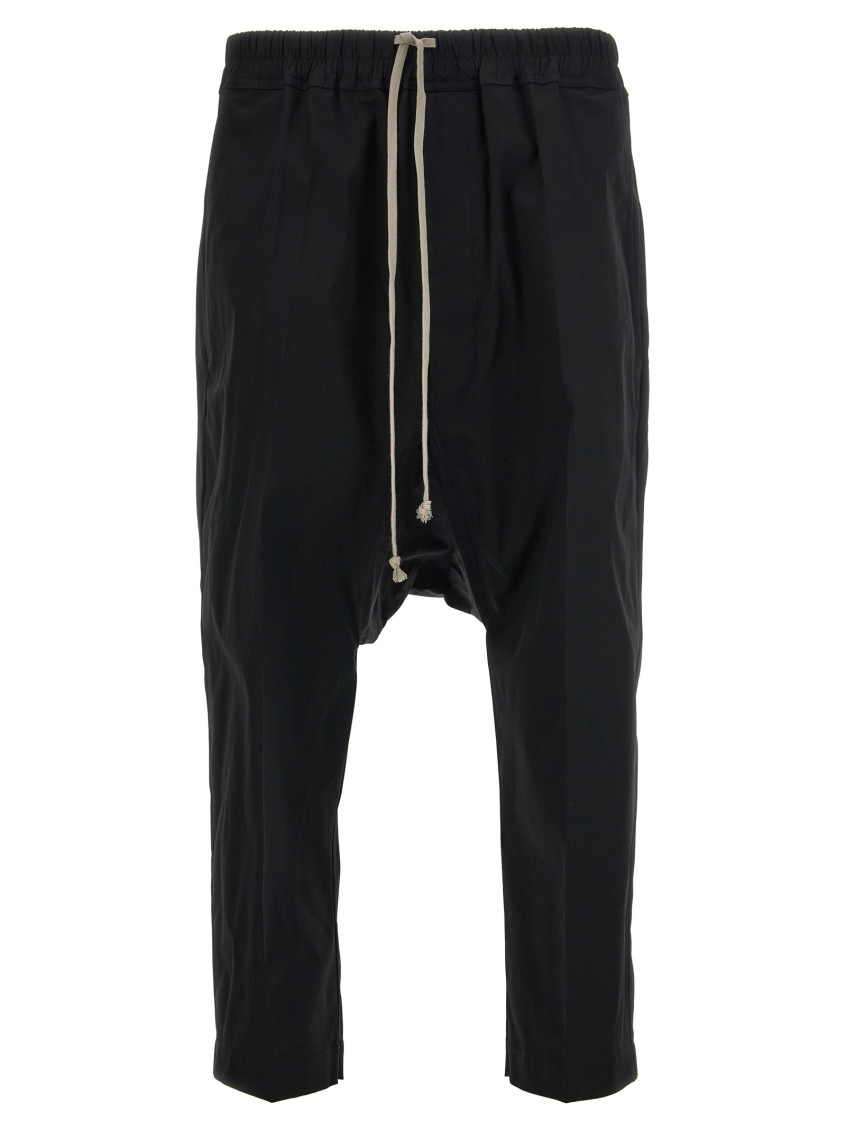 Black Relaxed Drawstring Pants