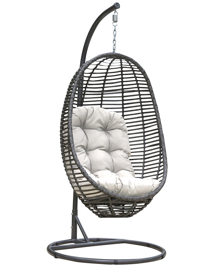 Graphite 2pc Hanging Chair with Cushion