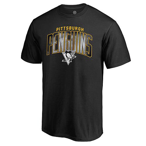 Men's Fanatics Black Pittsburgh Penguins Arch Smoke T-Shirt