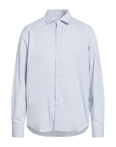 Man Shirt Blue Size 16 Cotton, Elastane
