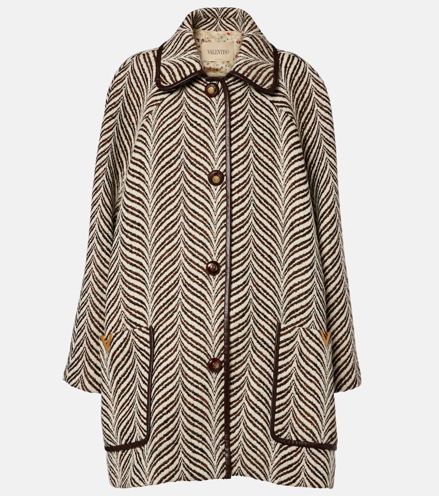 VGold wool and cashmere coat