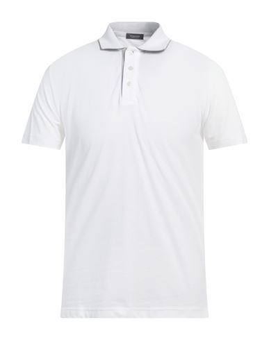 Rossopuro Man Polo shirt White Size 4 Cotton