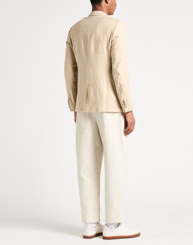 Man Blazer Beige Size 40 Linen