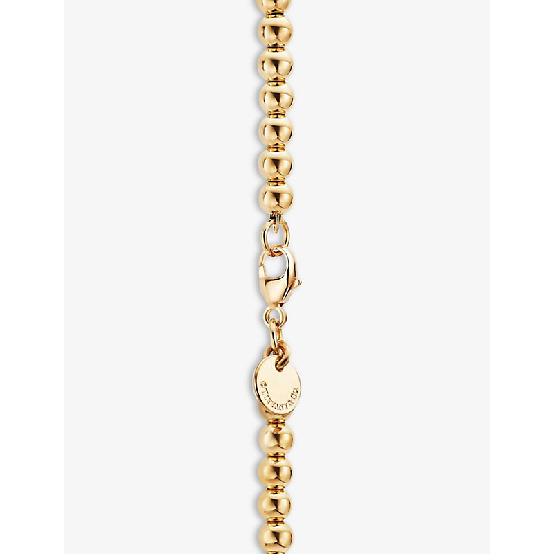 Womens 18ct Gold Return to Tiffany™ Extra Small 18ct Yellow Gold Beaded Bracelet