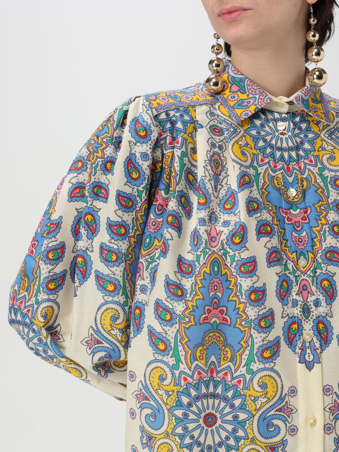 Paisley-print shirt - White