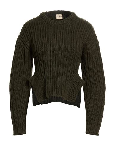 Woman Sweater Dark green Size S Wool, Cashmere