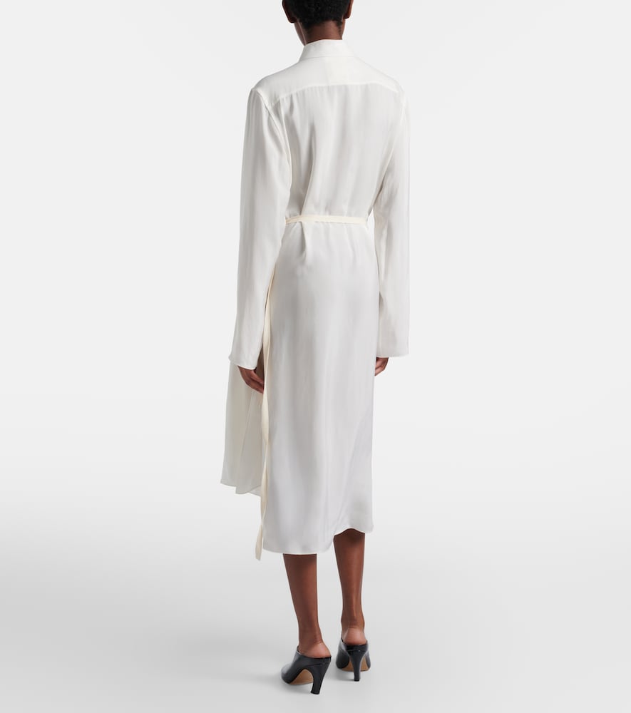 Draped midi dress