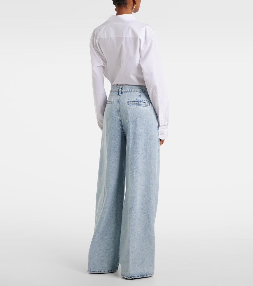 High-rise wide-leg jeans