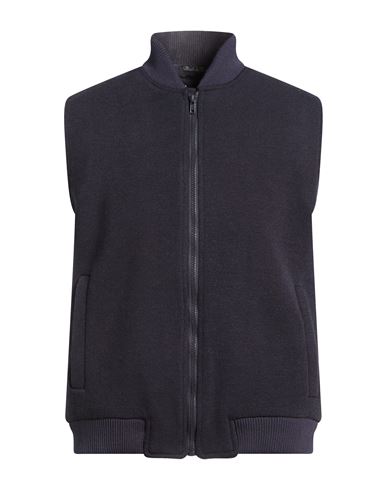 Man Vest Midnight blue Size 36 Polyester, Viscose, Elastane