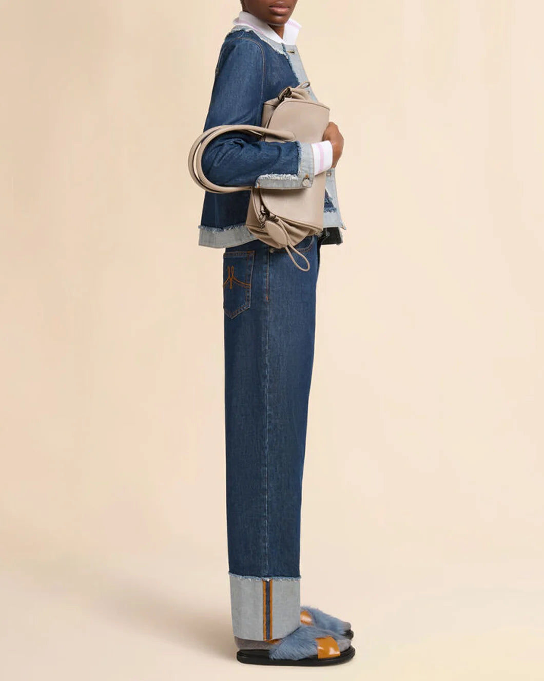 Blue Denim Inside-Out Jeans