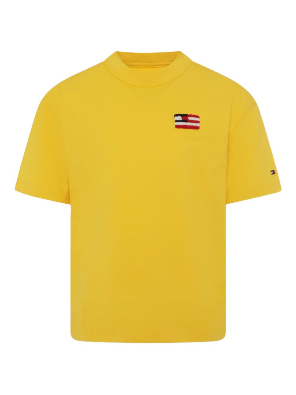 Logo-embroidered T-shirt - Yellow
