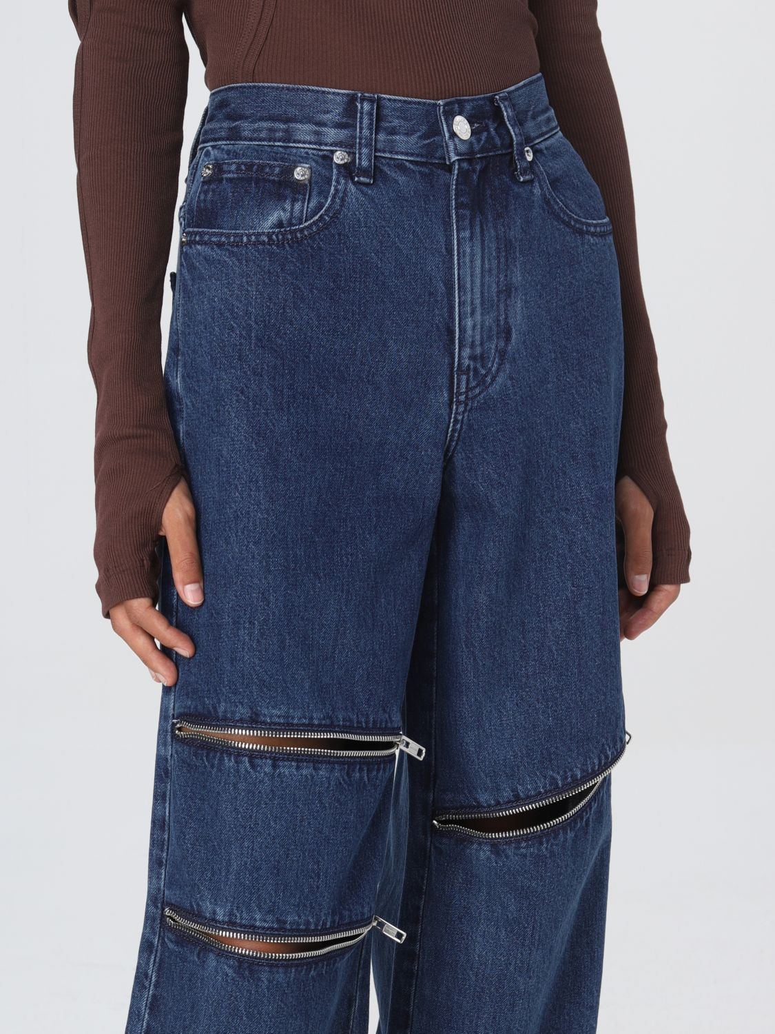 Jeans Woman color Violet