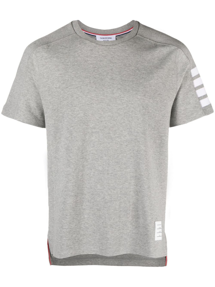 -4 Bar T Shirt Grigio-Uomo