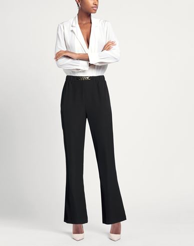 Z. o.e. Zone Of Embroidered Woman Pants Black Size S Polyester, Elastane
