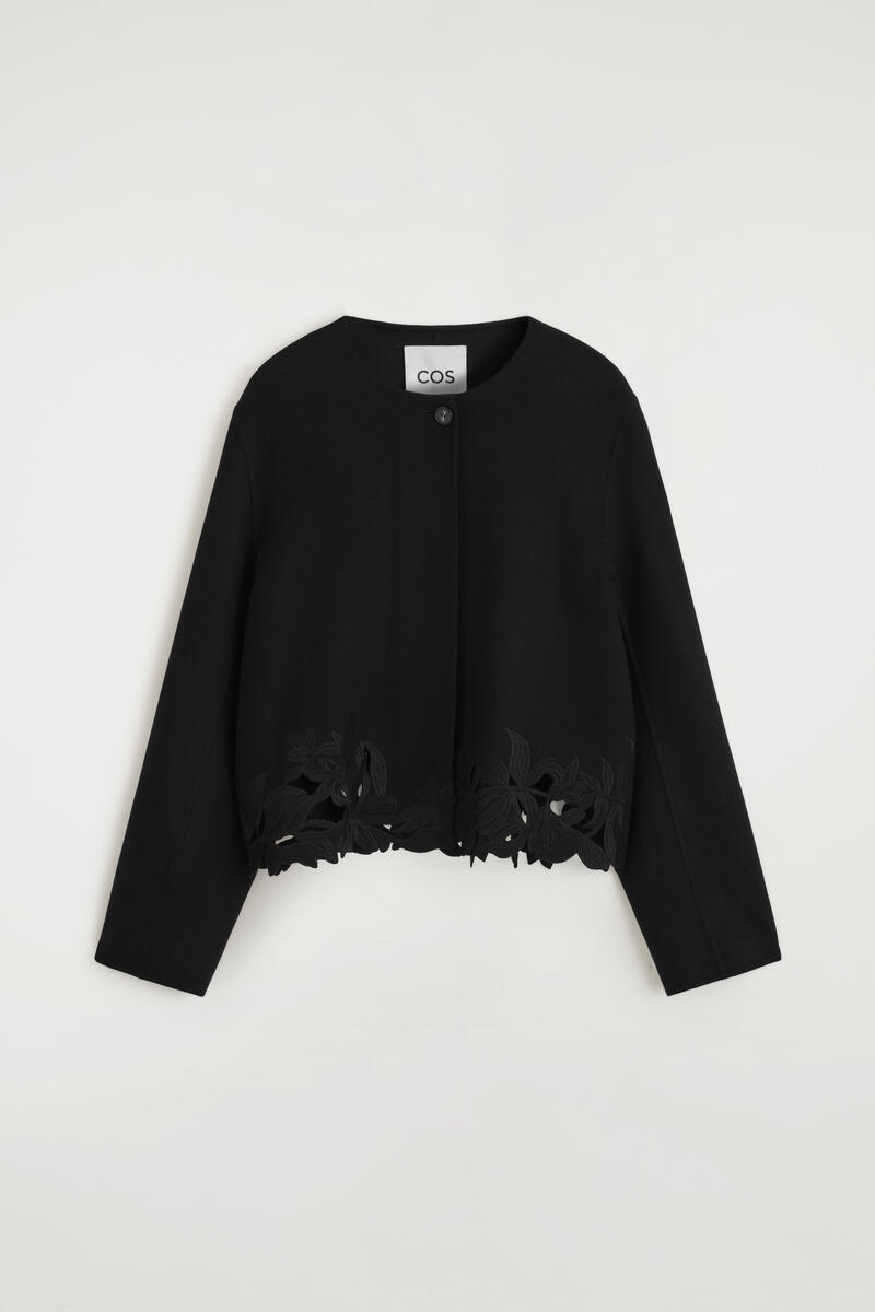 Embroidered Double-Faced Wool Jacket