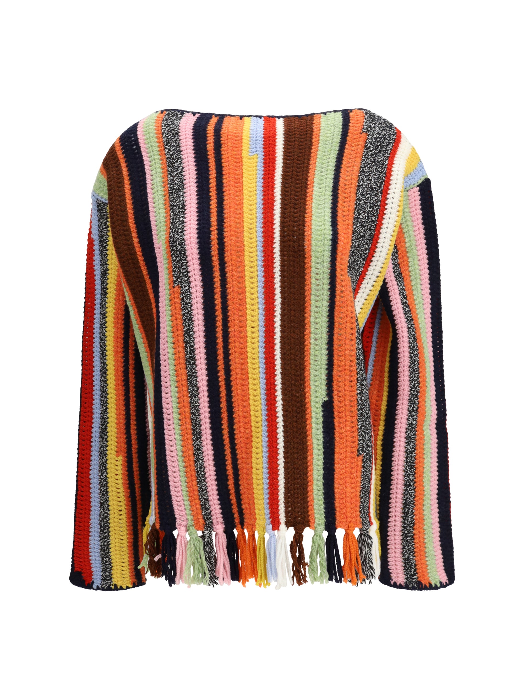 Wool and Cashmere Striped Sweater — Multicolor