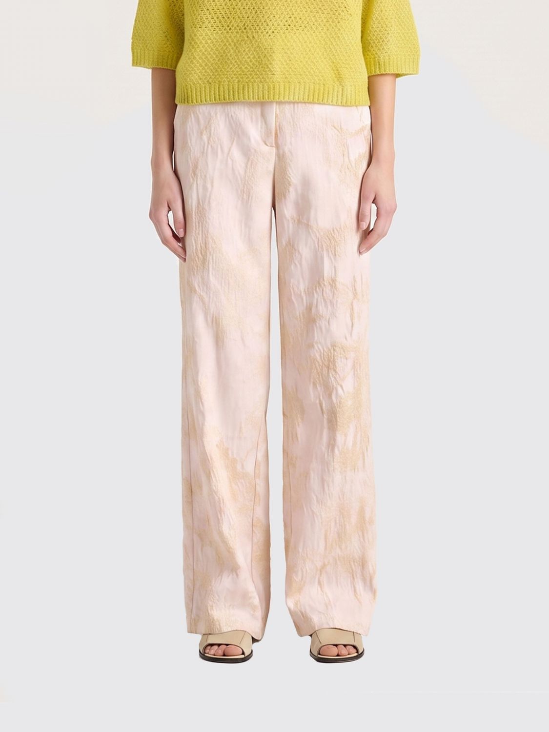 MOMONÌ Pants Woman color White