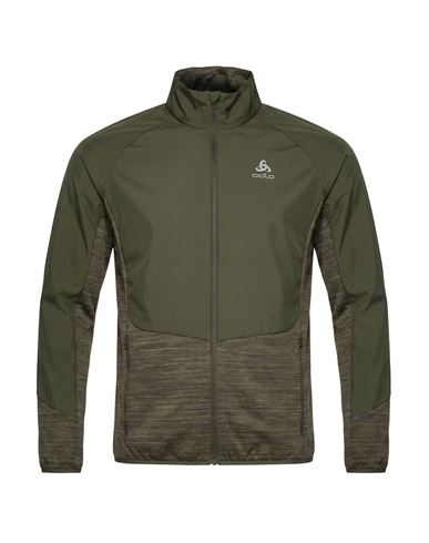 Man Jacket Military green Size M Polyester, Elastane