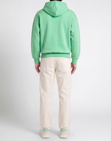 Man Sweatshirt Light green Size XXS Organic cotton, Recycled cotton