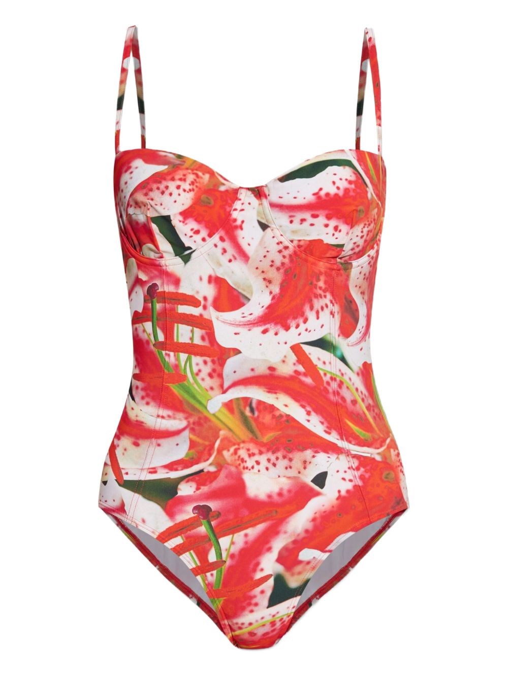 Tory Burch floral-print swimsuit - Pink