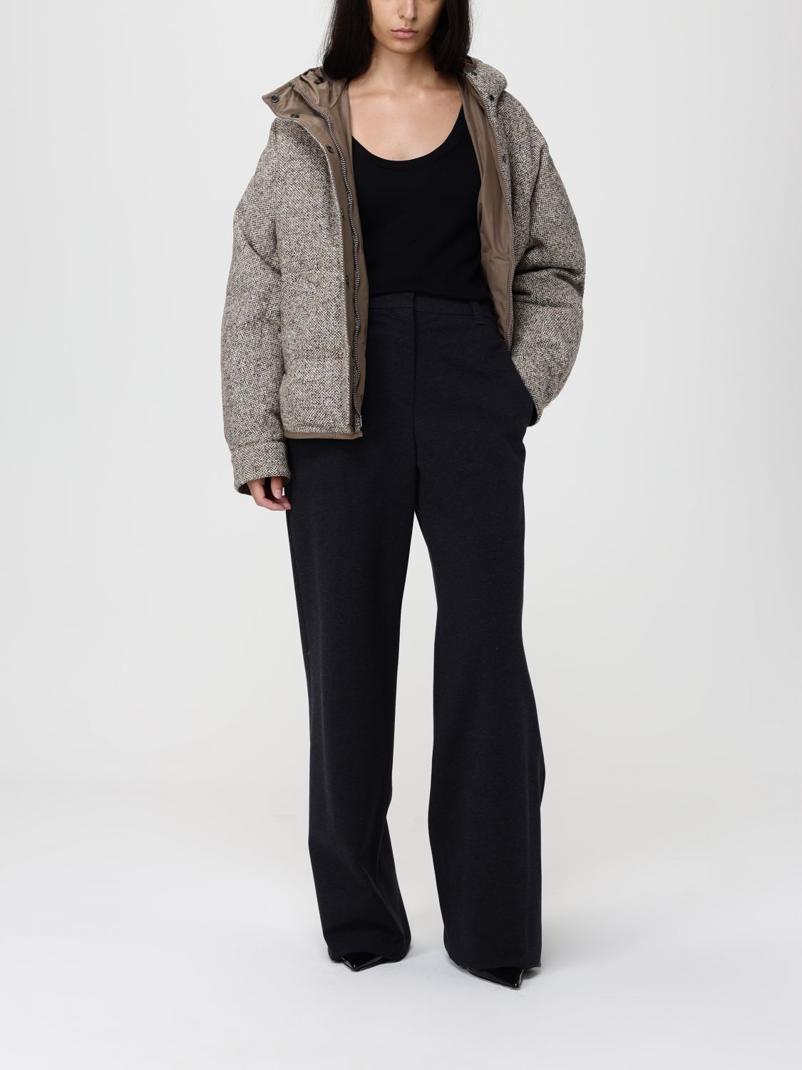 Pants Woman color Charcoal