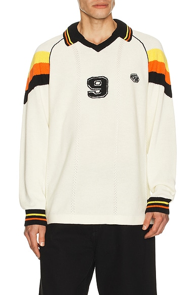 Rice nine ten Knit Game Shirt in Off White - White. 1 also in