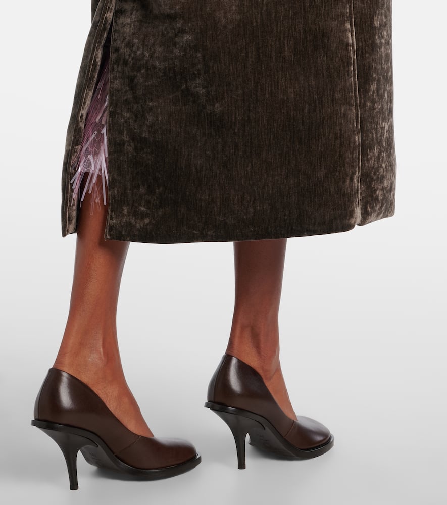 Shearling-trimmed coat