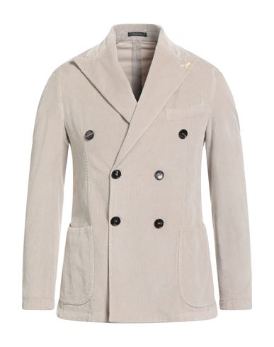 Man Blazer Light grey Size 36 Cotton, Lyocell, Elastane